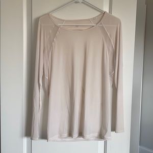 Long sleeve white lululemon top